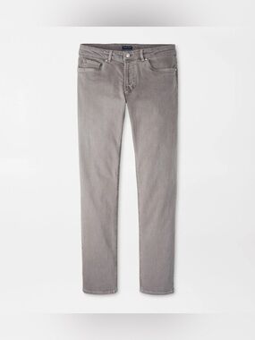 Peter Millar Fairfield Garment Dyed Denim Jeans Pants Gray 44x34 NWT